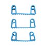 Vikan Hygiene Hi-Flex Parts for Hanging System: 3 Clamps - Blue