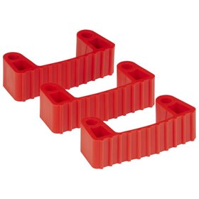 Vikan Hygiene Hi-Flex Parts for Hanging System: 3 Clamps - Red