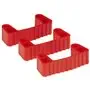 Vikan Hygiene Hi-Flex Parts for Hanging System: 3 Clamps - Red