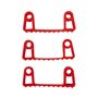 Vikan Hygiene Hi-Flex Parts for Hanging System: 3 Clamps - Red