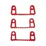 Vikan Hygiene Hi-Flex Parts for Hanging System: 3 Clamps - Red
