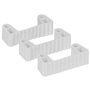 Vikan Hygiene Hi-Flex Parts for Hanging System: 3 Clamps - White