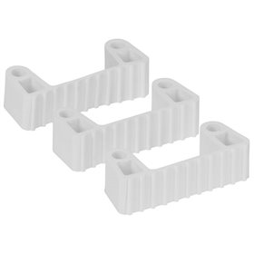 Vikan Hygiene Hi-Flex Parts for Hanging System: 3 Clamps - White