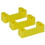 Vikan Hygiene Hi-Flex Parts for Hanging System: 3 Clamps - Yellow