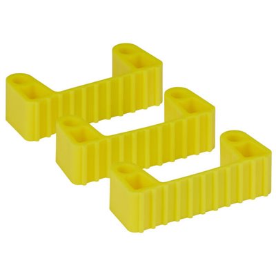 Vikan Hygiene Hi-Flex Parts for Hanging System: 3 Clamps - Yellow