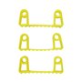 Vikan Hygiene Hi-Flex Parts for Hanging System: 3 Clamps - Yellow