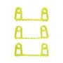 Vikan Hygiene Hi-Flex Parts for Hanging System: 3 Clamps - Yellow