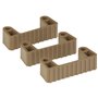 Vikan Hygiene Hi-Flex Parts for Hanging System: 3 Clamps - Brown