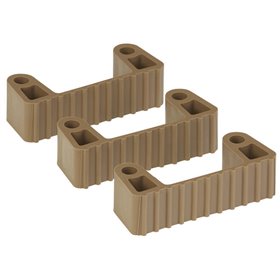 Vikan Hygiene Hi-Flex Parts for Hanging System: 3 Clamps - Brown