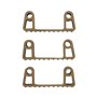 Vikan Hygiene Hi-Flex Parts for Hanging System: 3 Clamps - Brown