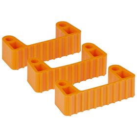 Vikan Hygiene Hi-Flex Parts for Hanging System: 3 Clamps - Orange