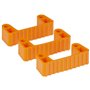 Vikan Hygiene Hi-Flex Parts for Hanging System: 3 Clamps - Orange