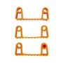 Vikan Hygiene Hi-Flex Parts for Hanging System: 3 Clamps - Orange