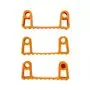 Vikan Hygiene Hi-Flex Parts for Hanging System: 3 Clamps - Orange