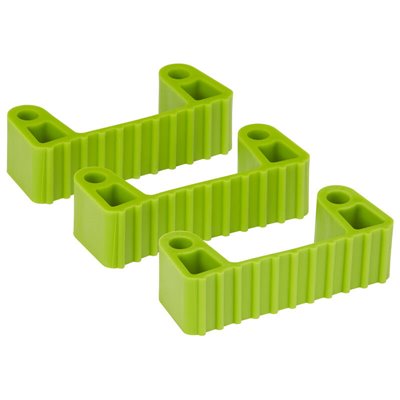 Vikan Hygiene Hi-Flex Parts for Hanging System: 3 Clamps - Lime