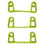 Vikan Hygiene Hi-Flex Parts for Hanging System: 3 Clamps - Lime