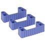 Vikan Hygiene Hi-Flex Parts for Hanging System: 3 Clamps - Purple