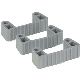 Vikan Hygiene Hi-Flex Parts for Hanging System: 3 Clamps - Gray