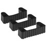 Vikan Hygiene Hi-Flex Parts for Hanging System: 3 Clamps - Black