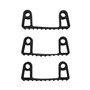 Vikan Hygiene Hi-Flex Parts for Hanging System: 3 Clamps - Black