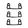 Vikan Hygiene Hi-Flex Parts for Hanging System: 3 Clamps - Black