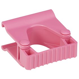 Vikan Hygiene Hi-Flex Part for Hanging System: Clamp Module for Rail - Pink