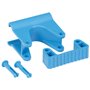 Vikan Hygiene Hi-Flex Part for Hanging System: Clamp Module for Rail - Blue