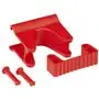 Vikan Hygiene Hi-Flex Onderdeel voor Ophangsysteem: Klemmodule voor Rail - Rood
