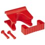 Vikan Hygiene Hi-Flex Part for Hanging System: Clamp Module for Rail - Red