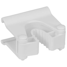 Vikan Hygiene Hi-Flex Part for Hanging System: Clamp Module for Rail - White