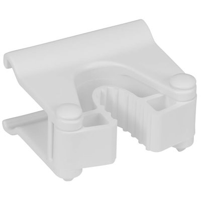 Vikan Hygiene Hi-Flex Part for Hanging System: Clamp Module for Rail - White