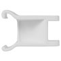 Vikan Hygiene Hi-Flex Part for Hanging System: Clamp Module for Rail - White