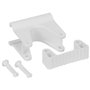 Vikan Hygiene Hi-Flex Part for Hanging System: Clamp Module for Rail - White