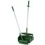 Vikan Hygiene Combination Set Dust Pan 350mm - Green - with Medium Sweeper 250mm and ALU Steel 840mm