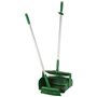 Vikan Hygiene Combination Set Dust Pan 350mm - Green - with Medium Sweeper 250mm and ALU Steel 840mm