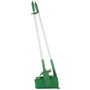 Vikan Hygiene Combination Set Dust Pan 350mm - Green - with Medium Sweeper 250mm and ALU Steel 840mm