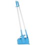 Vikan Hygiene Combination Set Dust Pan 350mm - Blue - with Medium Sweeper 250mm and ALU Steel 840mm