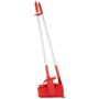 Vikan Hygiene Combinatieset Stofblik 350mm - Rood - met Medium Veger 250mm en ALU Steel 840mm