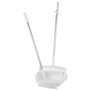 Vikan Hygiene Combination Set Dustpan 350mm - White - with Medium Sweeper 250mm and ALU Steel 840mm