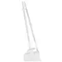 Vikan Hygiene Combination Set Dustpan 350mm - White - with Medium Sweeper 250mm and ALU Steel 840mm