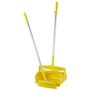 Vikan Hygiene Combination Set Dust Pan 350mm - Yellow - with Medium Sweeper 250mm and ALU Steel 840mm