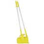 Vikan Hygiene Combination Set Dust Pan 350mm - Yellow - with Medium Sweeper 250mm and ALU Steel 840mm