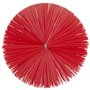 Vikan Hygiene Pipe Brush for Flexible Cable - Red - Medium Fibers - Ø140mm - 210mm