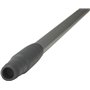 Vikan Microfibre Aluminum Handle - 1500mm - Ø22mm - Gray - with Screw Thread