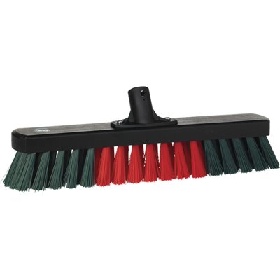 Vikan Transport Wooden Garage Broom - Black - 440mm - Hard fibers