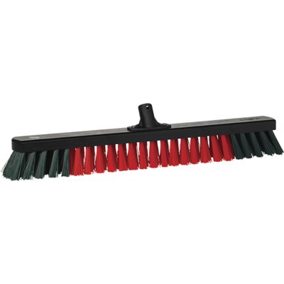 Vikan Transport Wooden Garage Broom - Black - 665mm - Hard fibers