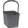 Vikan Microfibre Rectangular Plastic Wire Mop Bucket - Gray - 15ltr