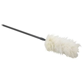 Vikan Microfibre Wool Feather Duster with Telescopic Handle - 710-1090mm - Ø17mm - Gray - very Soft