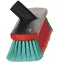Vikan Transport Washing Brush with Water Passage - Rubber Bumper - Oval - Black - Soft Fibers - 370mm