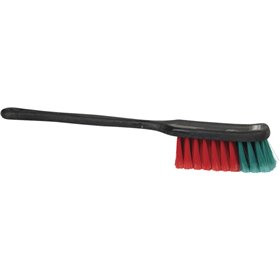 Vikan Transport Hand Brush with Long Handle - Black - Soft Split Fibers - 420mm